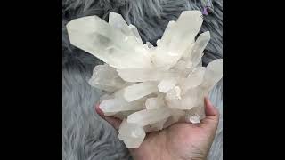 (Co#8356) 天然白水晶簇/Natural White Quartz Crystal Cluster