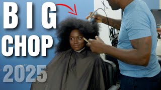 THE BIG CHOP|I cut my almost Hip length Natural hair off