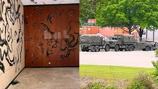 Stranger Things 5 Set Photos, New Look Inside The Lab Of Upside Down, Military Trucks In Downtown