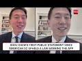 trump s huge tiktok announcement in us chinese app s ceo thanks president elect watch