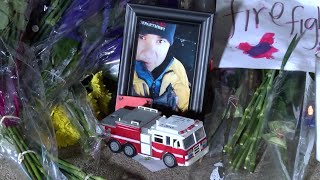 Procession for 2nd firefighter killed in Porterville library fire sends remains to coroner's office