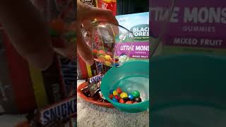 Filling Platter Wine Glass of Sweet M\u0026M's Chocolate Candies🔴🍭🍈Mini ASMR #shorts  #trending #viral