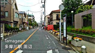 4K Walk on Tamagawa at Tokyo 多摩川駅周辺【2020】