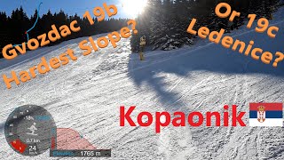 [4K] Skiing Kopaonik, Gvozdac 19b and 19c, Which One is the Most Difficult? GoPro HERO11