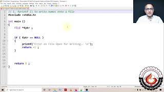 Demo fprintf() to Write a String