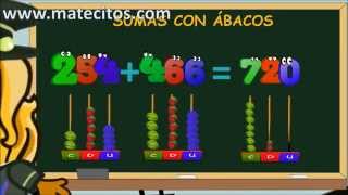 www.matecitos.com: 2º Primaria: Sumas con Ábacos