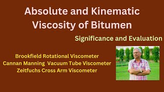 #bitumentesting Absolute and Kinematic Viscosity of Bitumen - Significance and Evaluation