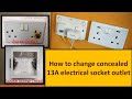 Guide to change out concealed electrical outlet (Singapore)