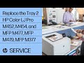 Replace the Tray 2 | HP Color LaserJet Pro M452, M454, and MFP M477, MFP M479, MFP M377 | HP