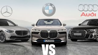 2023 BMW 7 Series vs. 2022 Audi A8 & 2022 Mercedes-Benz S-Class - Price interior, Exterior, Driving