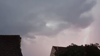 25.8.23 Gewitter über dem Bezirk Dielsdorf Teil 2 OST 🇨🇭