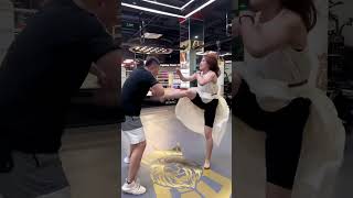 Boxing Girl and boy fight #shorts