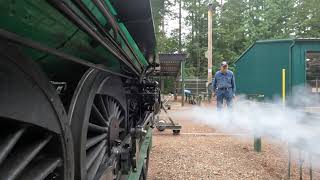 Early Morning Live Steam in the Yard