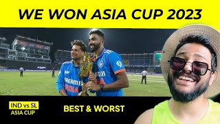 Mohammed Siraj wrecks havoc in Asia Cup Final 🥳 - INDvsSL Match Review - Best & Worst ft. KL Rahul