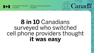 Eight in ten Canadians surveyed who switched cell phone providers thought it was easy