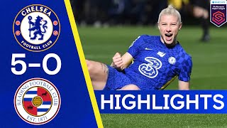 Chelsea 5-0 Reading | The Blues Remain Top Of The League | Women's Super League Highlights