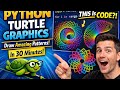Python Tutorial for Beginners | Turtle Graphics Draw Incredible Patterns in 30 Minutes