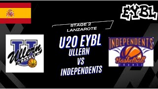 NABA U20 EYBL ULLERN vs Independents