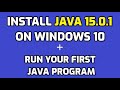 How to Install Java 15.0.1 on Windows 10 and Run First Java Program