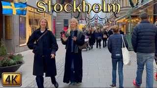 Sweden: Stockholm and Stockholmers on Saturday | 4K Walk