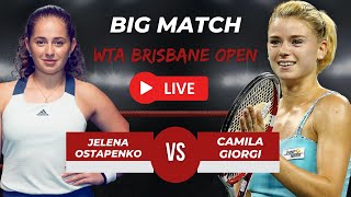 WTA LIVE JELENA OSTAPENKO VS CAMILA GIORGI WTA BRISBANE OPEN 2023 TENNIS PREVIEW STREAM