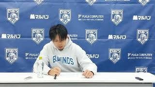 【第11節/GAME1】伊佐HC/長谷川選手 コメント