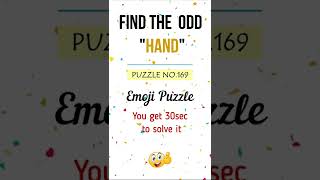 Find The Odd Hand Out 🔍l Emoji Puzzle # 169 | Test Your Eyesight 👀