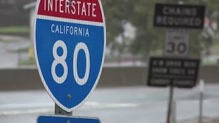 Families stuck for hours as Sierra snowstorm shuts down I-80