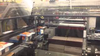 Econocorp Spartan Horizontal Cartoner with Bucket Conveyor and Tamp for Pancake Mix