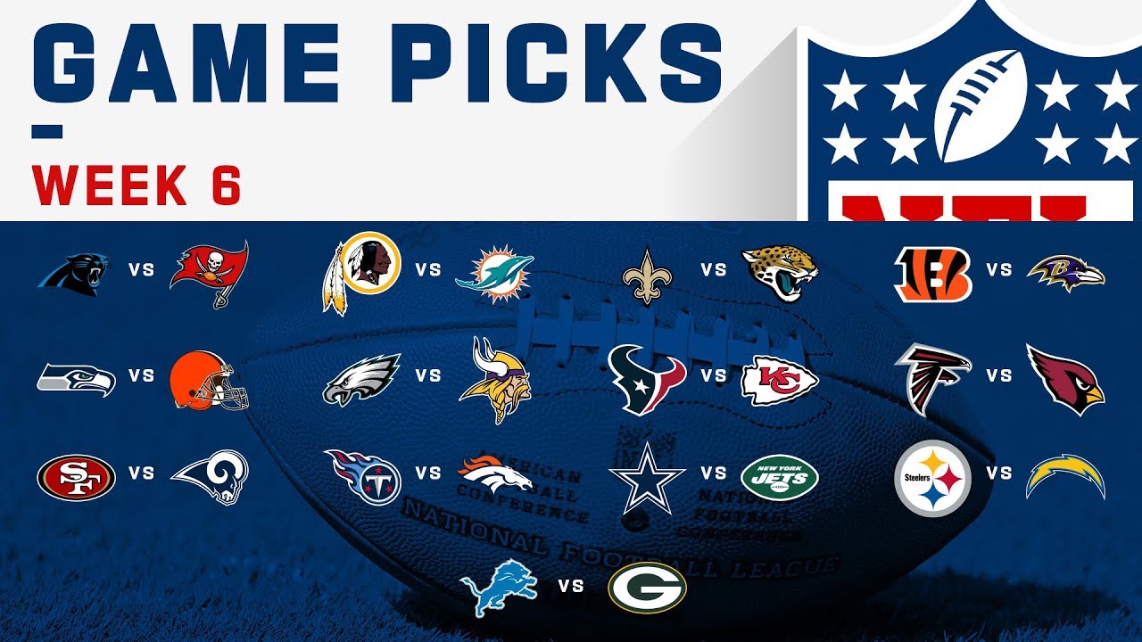 Week 6 NFL Game Picks! | NFL 2019 - YouTube