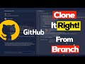 How to Pull Branch Code from Github and GitLab |  Clone It Right! (2024 Guide)