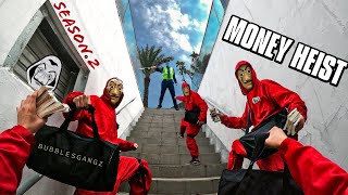 Parkour MONEY HEIST Season 2 ESCAPE from SECURITY chase  (BELLA CIAO REMIX) || ACTION FULL STORY POV