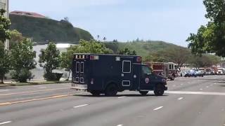 Simulated biohazard/suspicious package training downtown