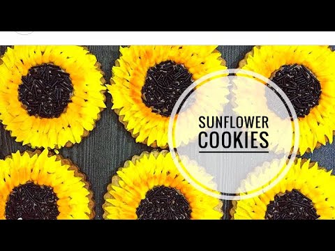EASY SUNFLOWER COOKIES!! EASY SUNFLOWER COOKIES!!