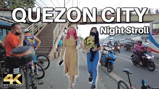 Busy Street Walk to Batasan Hills Quezon City Philippines 4K]