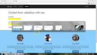 form validation with css in angularjs