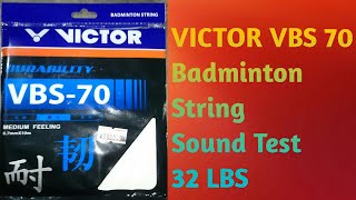 Sound test Victor VBS 70 String 32 LBS