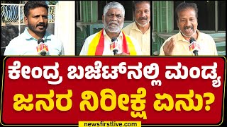 Union Budget 2025 : ಕೇಂದ್ರ ಬಜೆಟ್​ನಲ್ಲಿ ಮಂಡ್ಯ ಜನರ ನಿರೀಕ್ಷೆ ಏನು? | Mandya | @newsfirstkannada