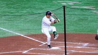 松田宣浩 引退試合で見せたあのスイング後の動き！2打席目 2023/10/01 読売ジャイアンツ 巨人