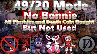 UCN - 49/20 No Bonnie with All Plushies and Death Coin Bought, but Not Used Completed