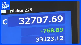 日経平均株価　終値768円安　今年最大の下げ幅｜TBS NEWS DIG