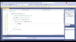Program to find duplicate number in array in Csharp. C# programming