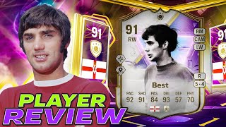 😱91 FUTURE STARS ICON GEORGE BEST SBC PLAYER REVIEW - EA FC 25 ULTIMATE TEAM