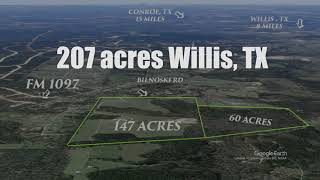 207 acres East of Willis, TX