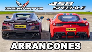 C8 Corvette vs Ferrari 458 Speciale: ARRANCONES