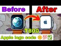 How to set apple logo in t800 ultra 😱✅| T800 apple logo code #t800ultra