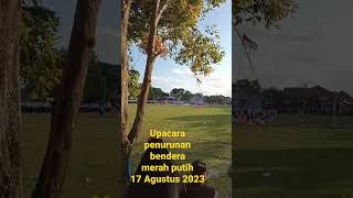 Suasana persiapan Upacara penurunan bendera 17 Agustus 2022