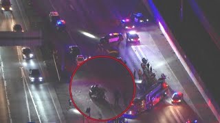 LA motorcycle cop hurt in crash on 105 Freeway