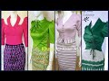 Designer Burmese dresses collection and Stylish modern Myanmar dresses part 2