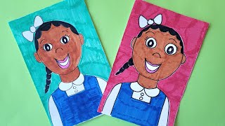 How to draw Ruby Bridges easy step by step @artmakeslifemeri
